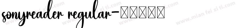 sonyreader regular字体转换